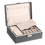 Women Travel Jewelry Organizer Necklace Earring Ring Storage Box