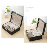 Women Travel Jewelry Organizer Necklace Earring Ring Storage Box