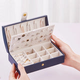 Women Travel Portable Jewelry Box PU Leather Jewelry Storage Boxes Case Holder