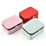 Women Travel Jewelry Gift Box Mini Leather Storage for Rings Earrings