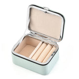 Women Travel Jewelry Gift Box Mini Leather Storage for Rings Earrings