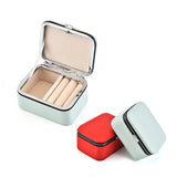 Women Travel Jewelry Gift Box Mini Leather Storage for Rings Earrings