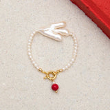 Pearl Bangles Baroque Style Bracelet Party Accessory