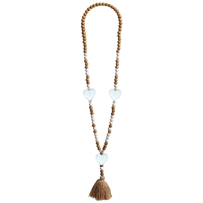 Natural Bead Shape Necklace for Sweater Decor