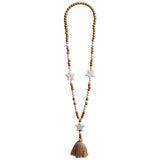 Natural Bead Shape Necklace for Sweater Decor