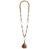 Natural Bead Shape Necklace for Sweater Decor