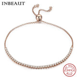 925 Sterling Silver Zircon Bracelet for Women Wedding