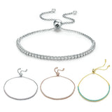 925 Sterling Silver Zircon Bracelet for Women Wedding