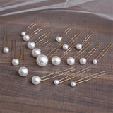 Crystal Pearl Hair Clips for Women Girls