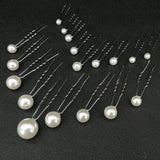 Crystal Pearl Hair Clips for Women Girls
