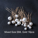 Crystal Pearl Hair Clips for Women Girls