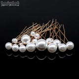 Simulated Pearl Hairpins Metal Barrette Clip Bridal Tiara Hair Accessories