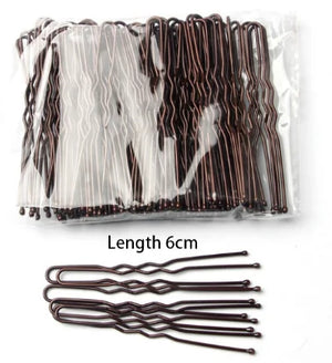 Women U-shaped Metal Barrette Clip Hairpins Bridal Hair Accessories