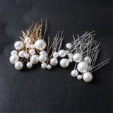 Women U-shaped Pearl Barrette Clip Hairpins Bridal Hair Jewelry Wedding Accessor