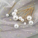 Women U-shaped Pearl Barrette Clip Hairpins Bridal Hair Jewelry Wedding Accessor