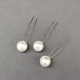 Women U-shaped Pearl Barrette Clip Hairpins Bridal Tiara Hair Accessories