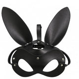 Vintage Rivet Leather Head Mask Rabbit Retro Party Head Jewelry