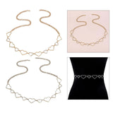 Rhinestone Crystal Waist Chain Belt for Women Dress Outfit