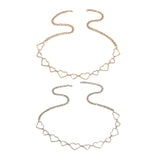 Rhinestone Crystal Waist Chain Belt for Women Dress Outfit