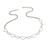 Rhinestone Crystal Waist Chain Belt for Women Dress Outfit
