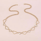 Rhinestone Crystal Waist Chain Belt for Women Dress Outfit