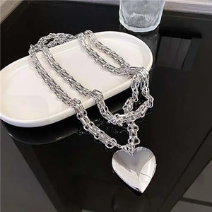 Silver Heart Waist Chain Belt for Dress Skirt Body Waistbands