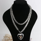 Silver Heart Waist Chain Belt for Dress Skirt Body Waistbands