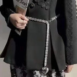 Silver Heart Waist Chain Belt for Dress Skirt Body Waistbands