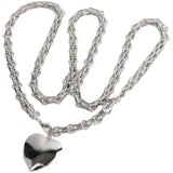 Silver Heart Waist Chain Belt for Dress Skirt Body Waistbands