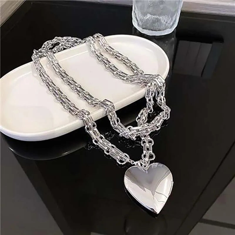 Silver Heart Waist Chain Belt for Dress Skirt Body Waistbands