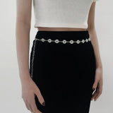 Women Waist Chain Female Vintage Skirt Dress Metal Chain Belt