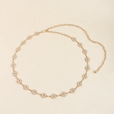 Women Waist Chain Female Vintage Skirt Dress Metal Chain Belt