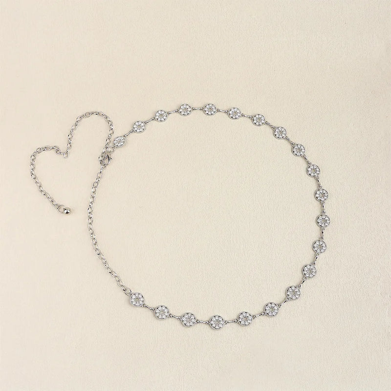 Women Waist Chain Female Vintage Skirt Dress Metal Chain Belt