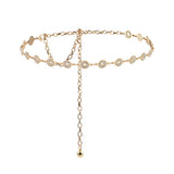 Women Waist Chain Female Vintage Skirt Dress Metal Chain Belt