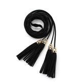 Women Waistband Dress Accessories Tassel Knotted Tie Belt Thin Waist Chain