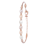 Pearl Bead Bracelet Bangle Set Watch for Women