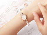 Pearl Bead Bracelet Bangle Set Watch for Women