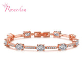 Rose Silver Bracelet Charm - Women Wedding Girl Gift