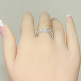 Cubic Zircon Eternal Promise Ring Classic Jewelry
