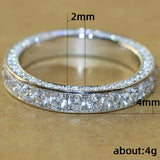 Cubic Zircon Eternal Promise Ring Classic Jewelry