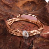 Women Wrap Bracelet Multilayer Rope Friendship Bracelet Amazonite Stone Boho