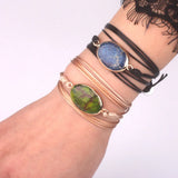 Sea Sediment Jaspers Stone Wrap Bracelet - Boho JEWELRY