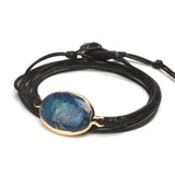 Sea Sediment Jaspers Stone Wrap Bracelet - Boho JEWELRY