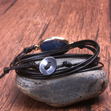 Sea Sediment Jaspers Stone Wrap Bracelet - Boho JEWELRY
