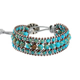 Adjustable Turquoise Bracelet for Women and Men