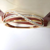 Women Bangle Bracelet Spring Stainless Jewelry