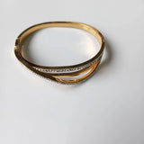 Women Bangle Bracelet Spring Stainless Jewelry
