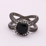 Women's CZ Zircon Paved Wedding Ring Size 6-9 Jewelry Gift