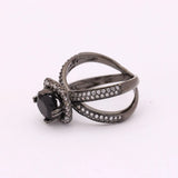 Women's CZ Zircon Paved Wedding Ring Size 6-9 Jewelry Gift