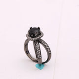 Women's CZ Zircon Paved Wedding Ring Size 6-9 Jewelry Gift